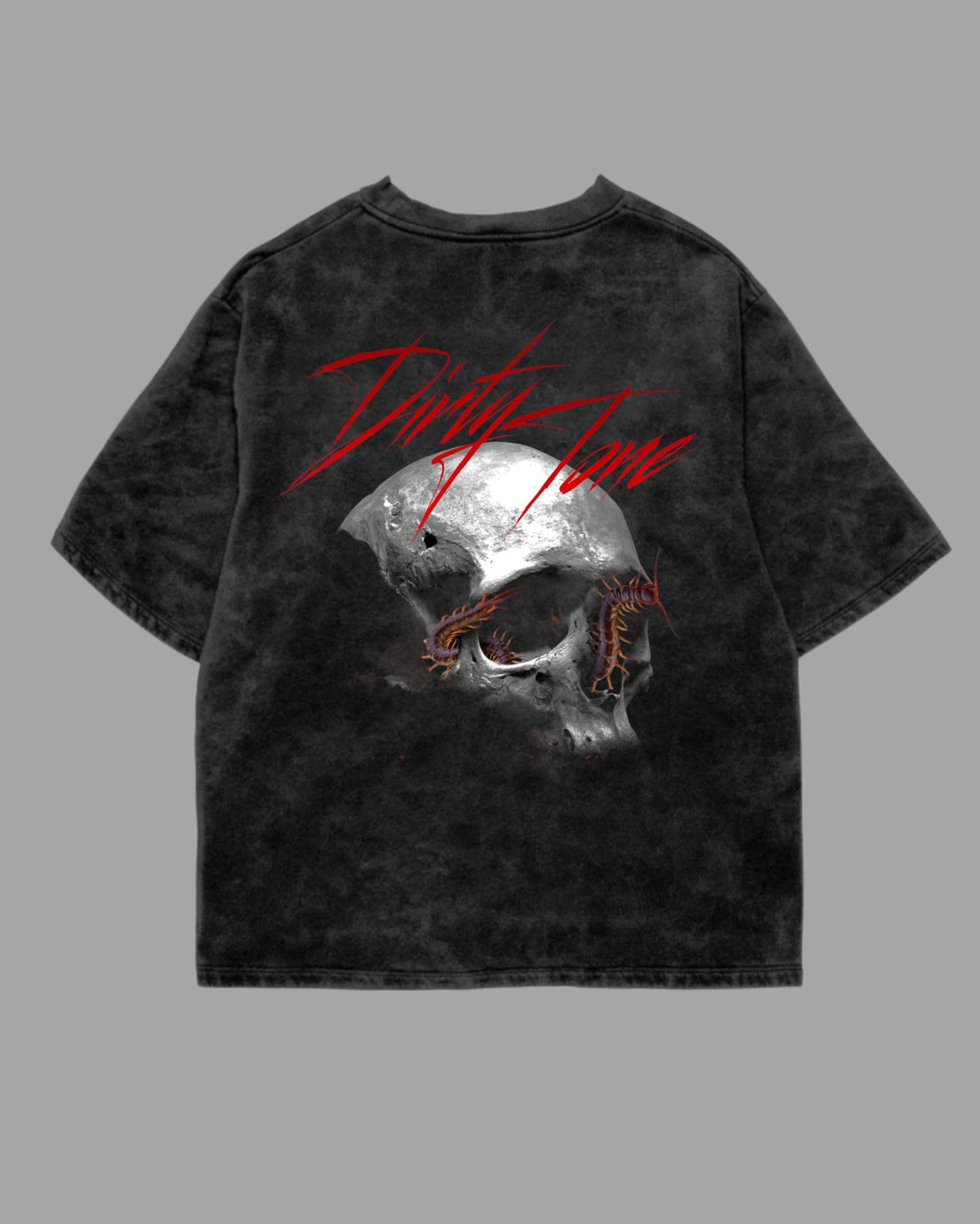 SKULL ACIDWASH TEE