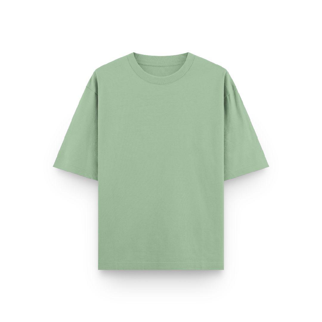 MINT GREEN SOLID OVERSIZED TEE