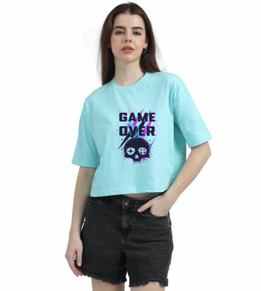 GAME OVER CROPPED TEE