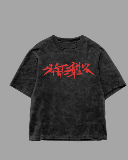 "Rooted Instinct" Acid-Wash Oversized Tee – Sneaker Shower Edition