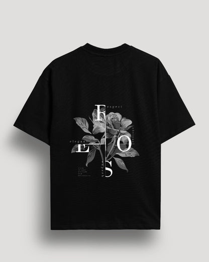 BLACK ROSE TEE