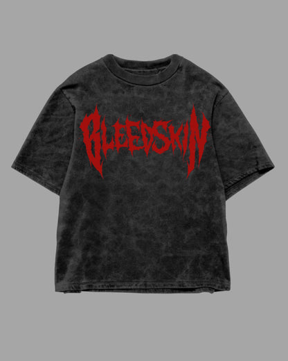 SKULL ACIDWASH TEE