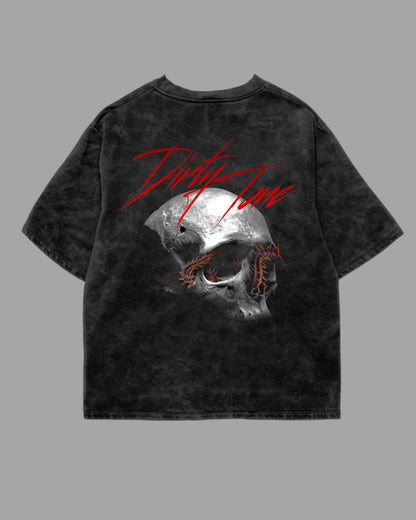 SKULL ACIDWASH TEE