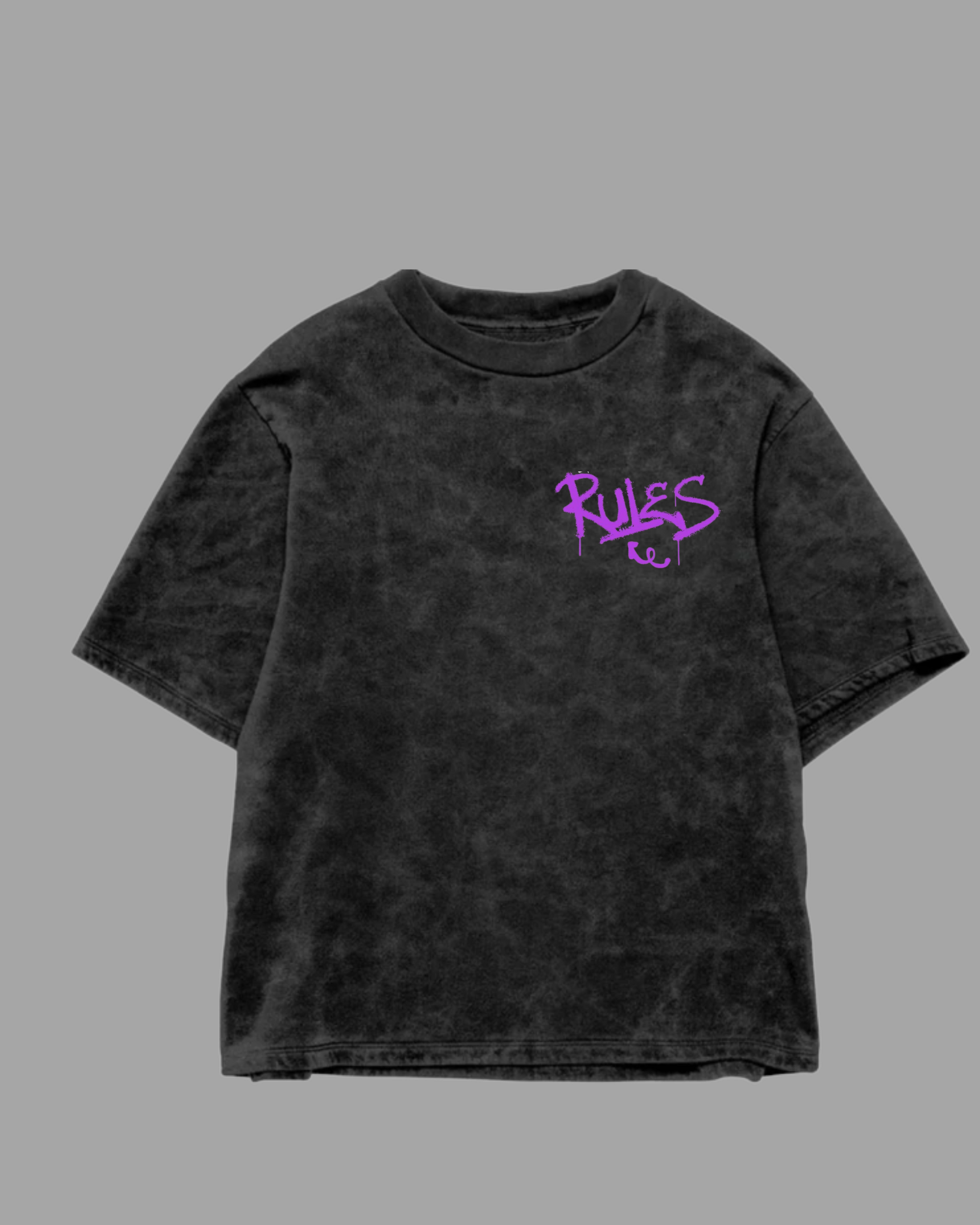 "Urban Chaos" Acid Wash Oversized Graffiti T-Shirt