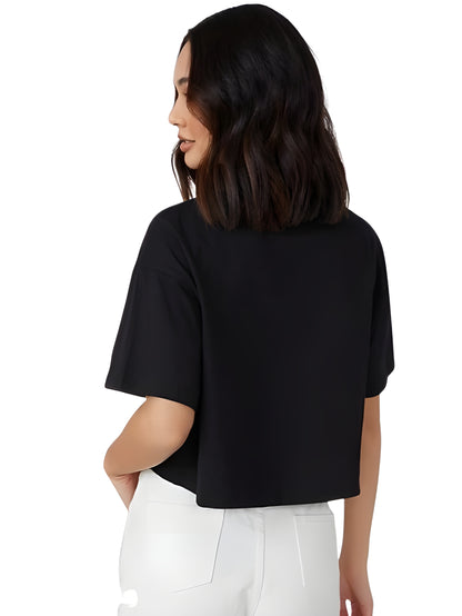 GIRLS RULES CROPPED TEE