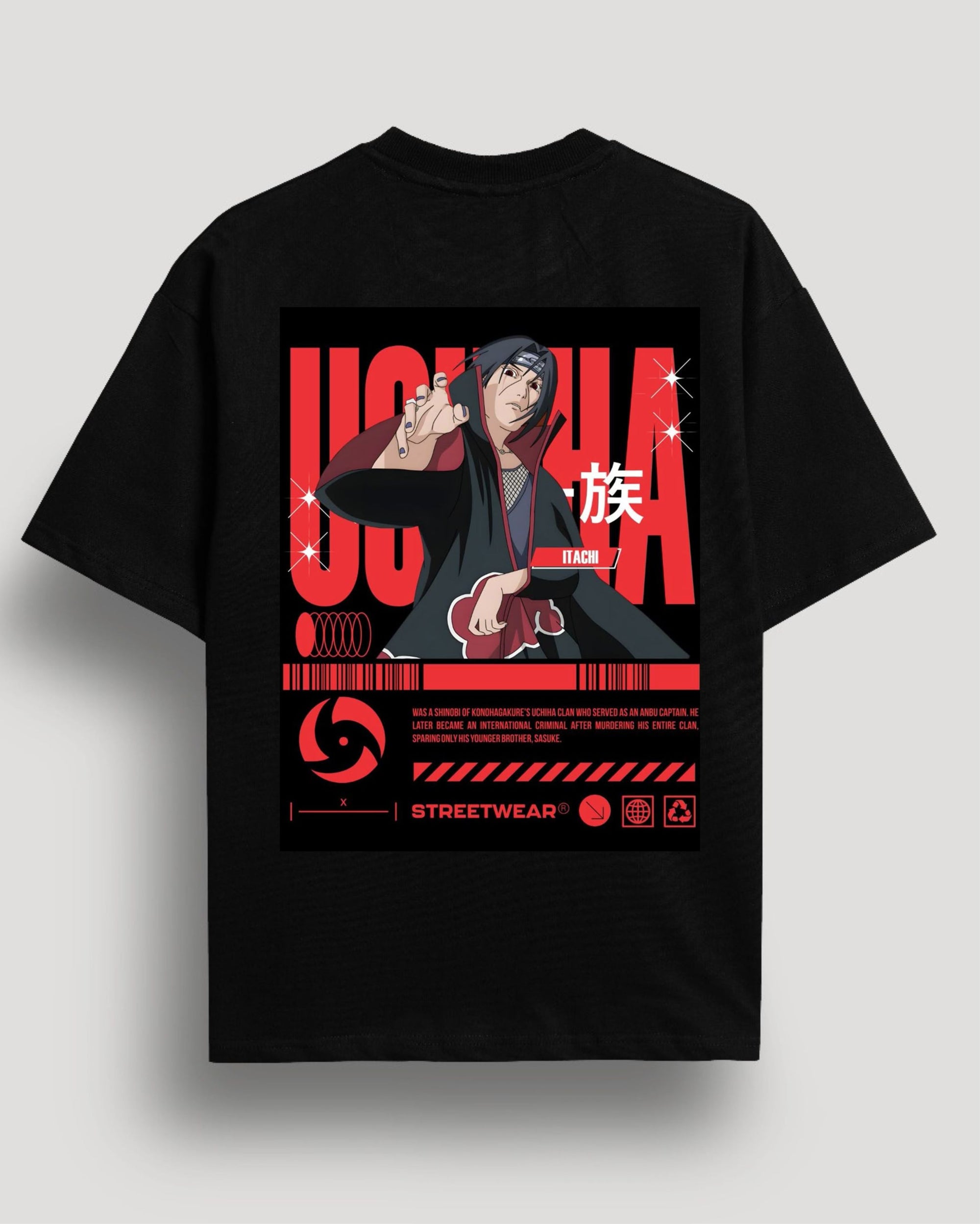 Anime Legends Graphic Tee Collection – Uchiha & Toji Edition